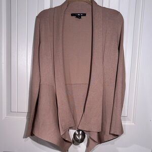 89th & Madison Women's Tan Draped Cardigan